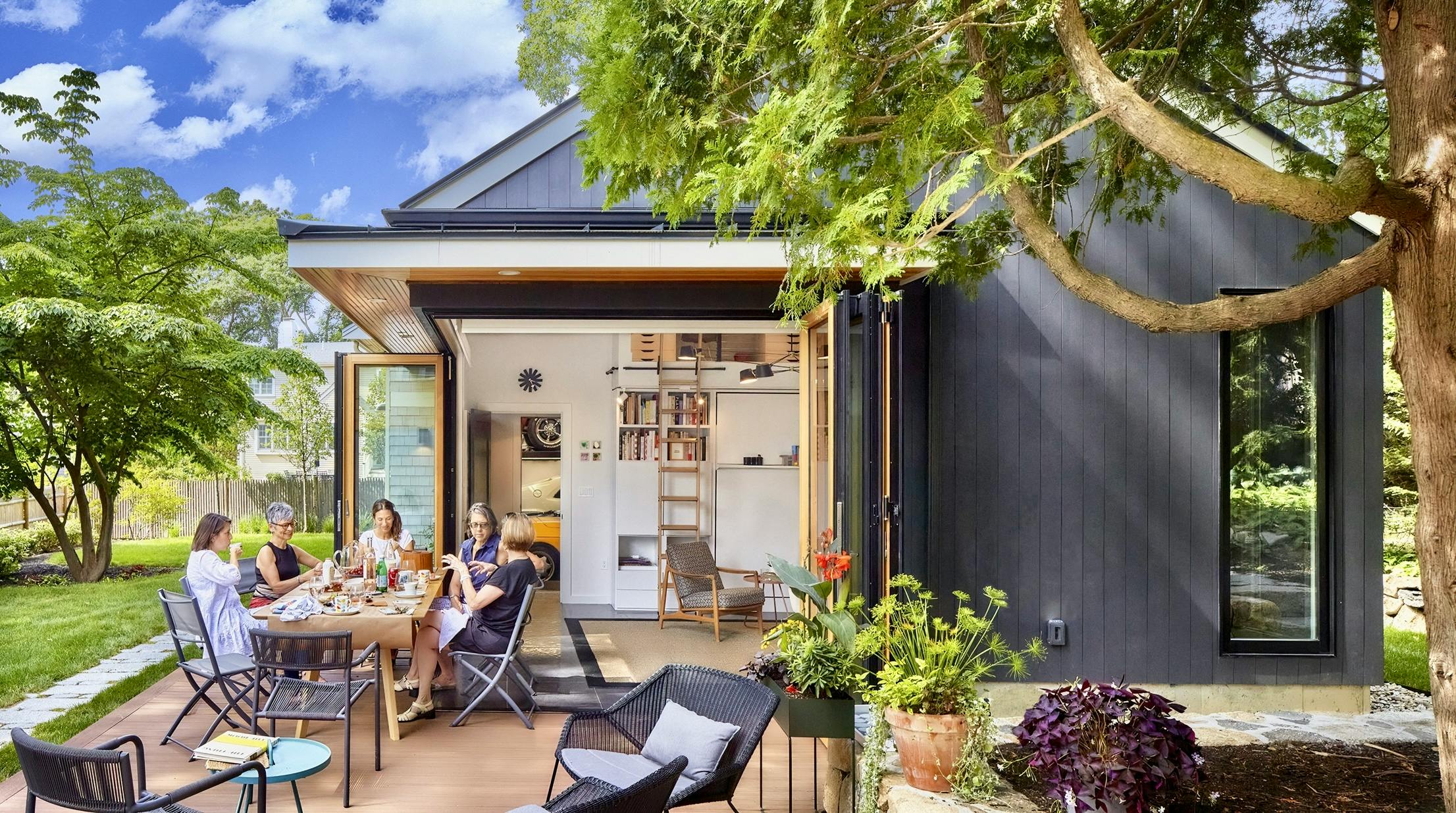 Creative Living With a His and Hers ADU and Bifold Glass Doors